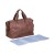 Torba Mommy Bag Signature Vegan Leather Dark Brown Childhome