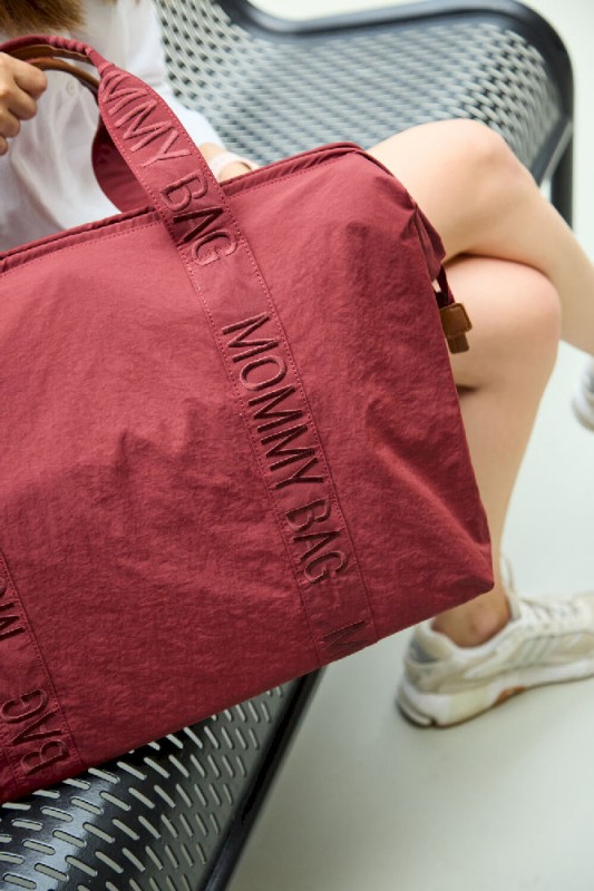 Torba Mommy Bag Signature Urban Burgundy Childhome