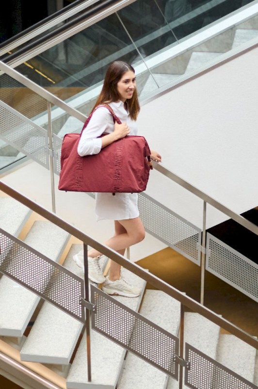 Torba Mommy Bag Signature Urban Burgundy Childhome