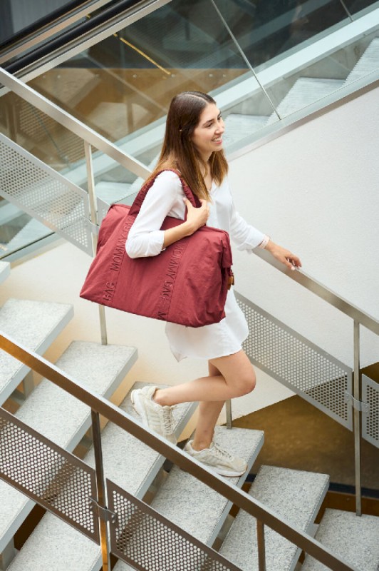 Torba Mommy Bag Signature Urban Burgundy Childhome
