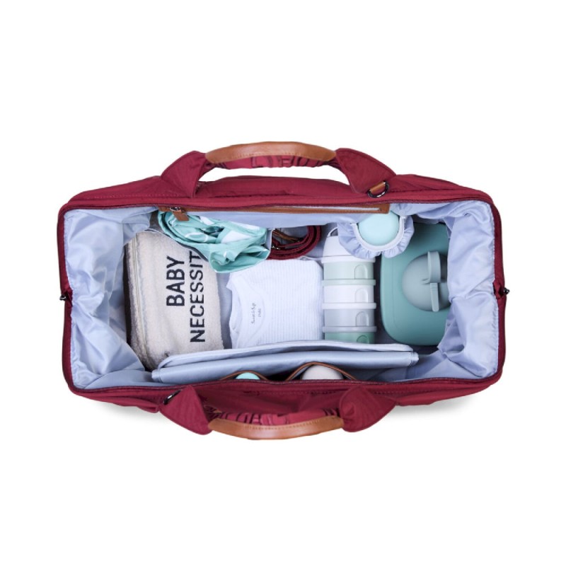 Torba Mommy Bag Signature Urban Burgundy Childhome