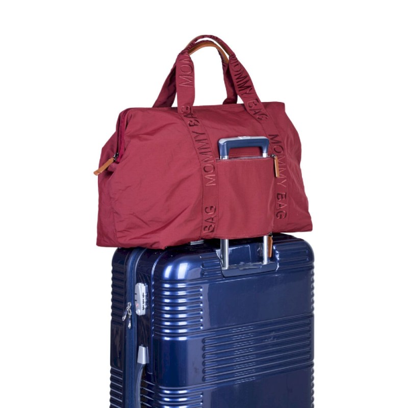 Torba Mommy Bag Signature Urban Burgundy Childhome