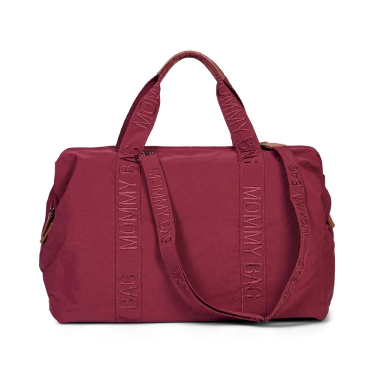 Torba Mommy Bag Signature Urban Burgundy Childhome