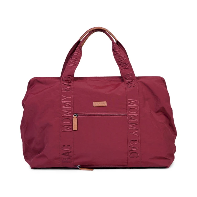 Torba Mommy Bag Signature Urban Burgundy Childhome