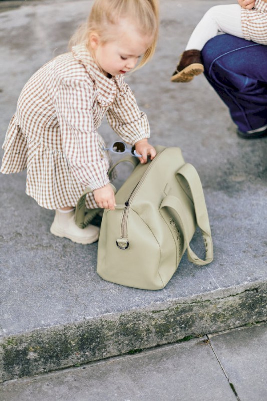 Torba do wózka Mommy Club Vegan Leather Green Childhome