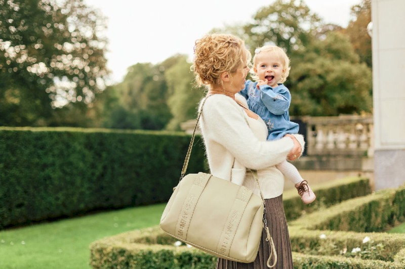 Torba do wózka Mommy Club Vegan Leather Green Childhome