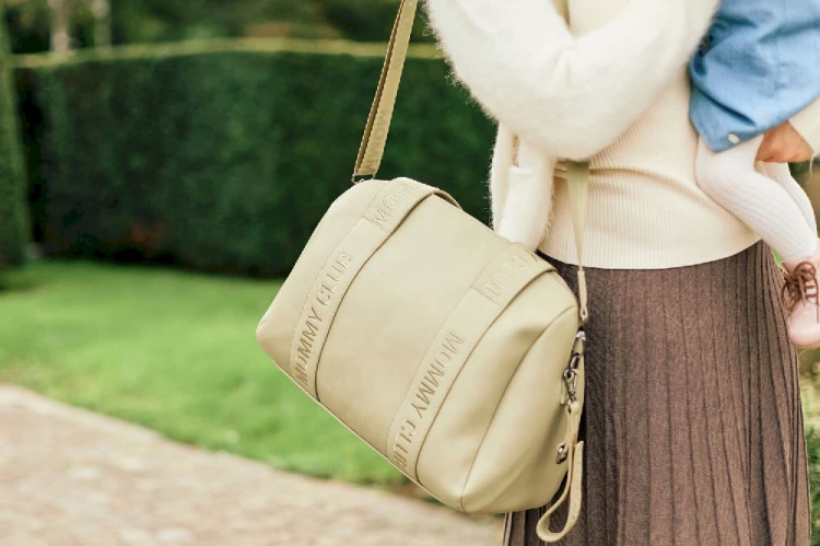 Torba do wózka Mommy Club Vegan Leather Green Childhome