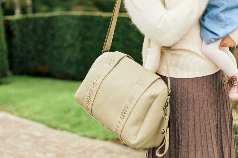 Torba do wózka Mommy Club Vegan Leather Green Childhome
