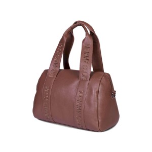 Torba do wózka Mommy Club Vegan Leather Dark Brown Childhome