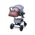 Torba do wózka Mommy Club Vegan Leather Dark Brown Childhome