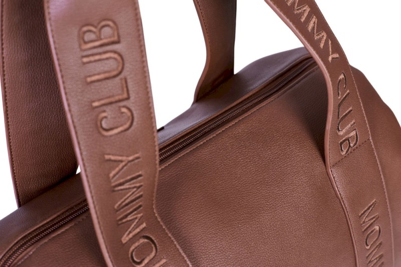Torba do wózka Mommy Club Vegan Leather Dark Brown Childhome