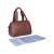 Torba do wózka Mommy Club Vegan Leather Dark Brown Childhome