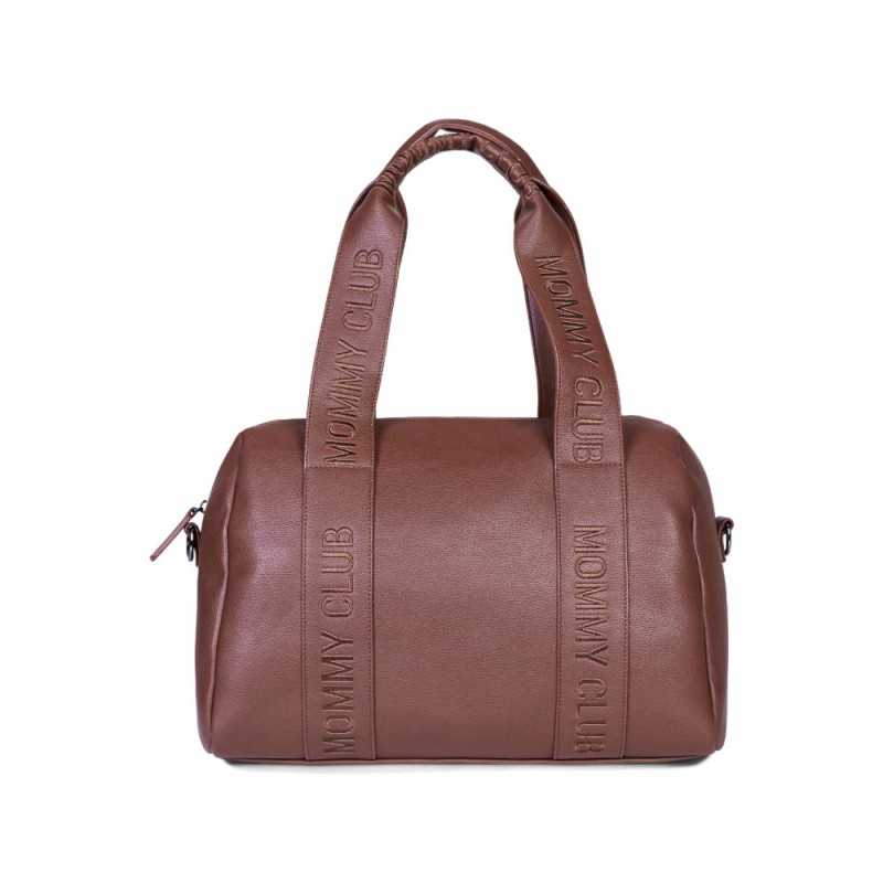 Torba do wózka Mommy Club Vegan Leather Dark Brown Childhome