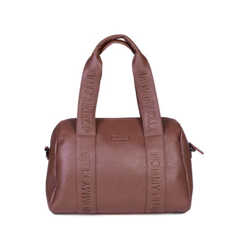 Torba do wózka Mommy Club Vegan Leather Dark Brown Childhome