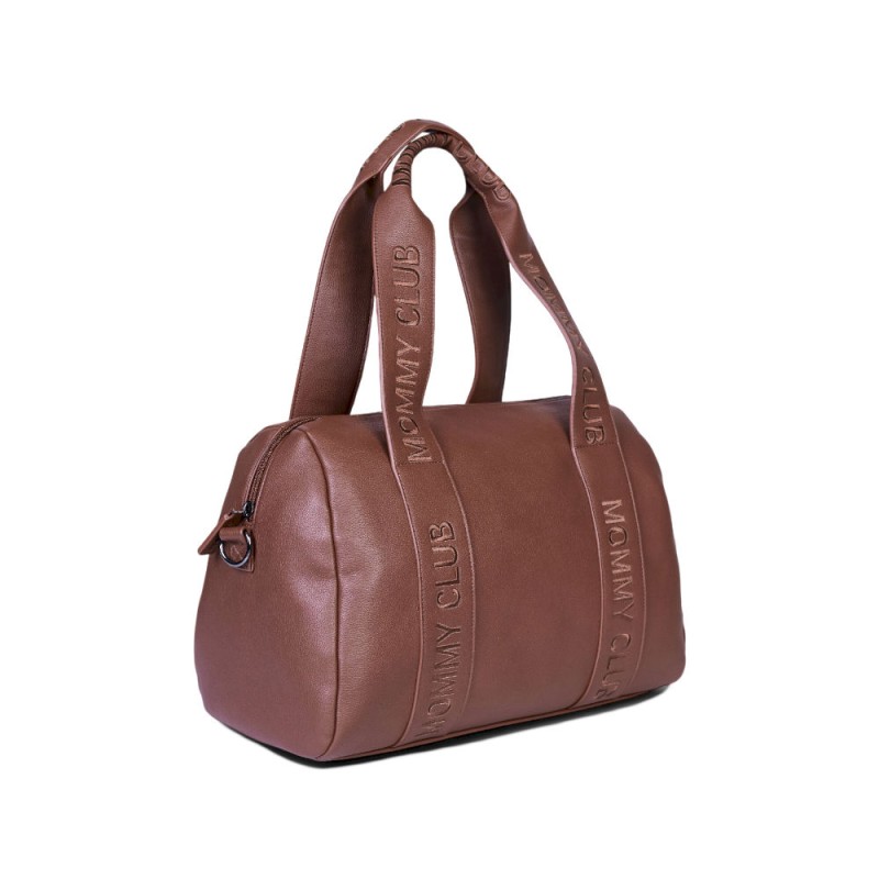 Torba do wózka Mommy Club Vegan Leather Dark Brown Childhome