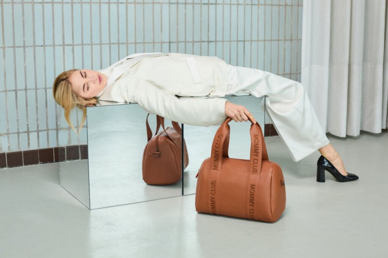 Torba do wózka Mommy Club Vegan Leather Brown Childhome