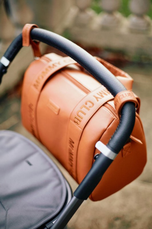 Torba do wózka Mommy Club Vegan Leather Brown Childhome