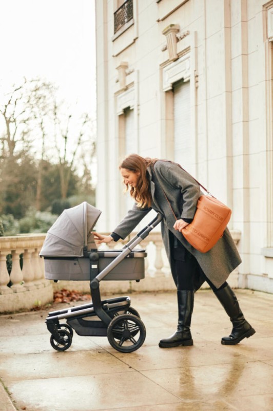 Torba do wózka Mommy Club Vegan Leather Brown Childhome