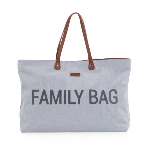 Torba Family Bag Kanwas Szara Childhome