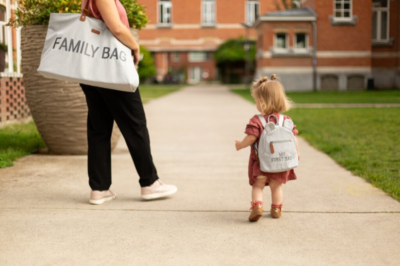 Torba Family Bag Kanwas Szara Childhome
