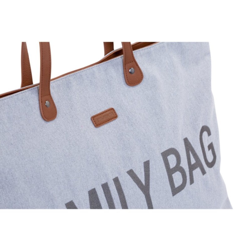 Torba Family Bag Kanwas Szara Childhome