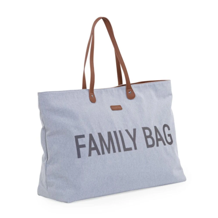 Torba Family Bag Kanwas Szara Childhome