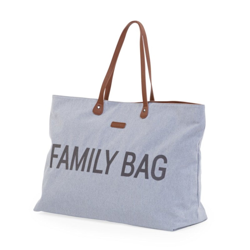 Torba Family Bag Kanwas Szara Childhome