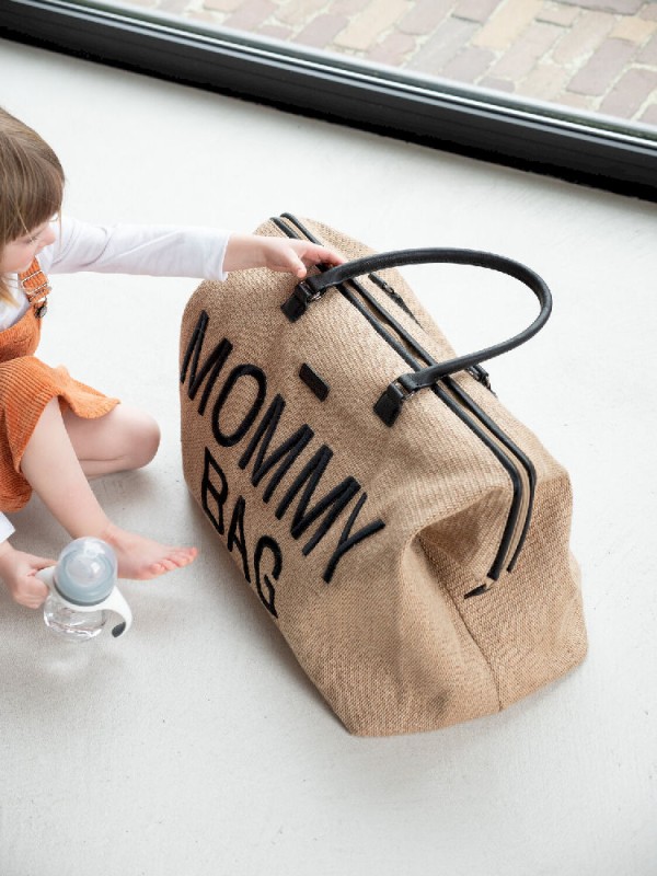 Torba Mommy Bag Raffia Look Childhome