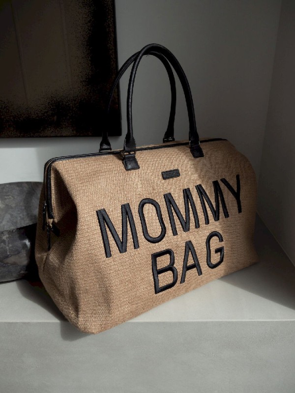 Torba Mommy Bag Raffia Look Childhome