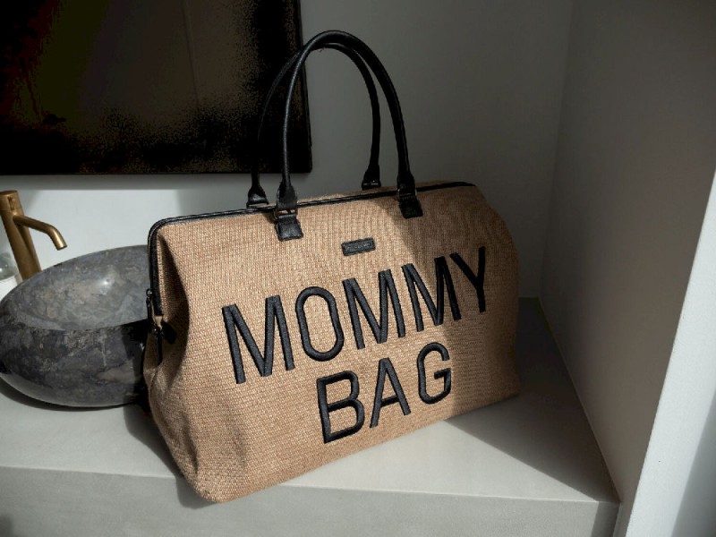 Torba Mommy Bag Raffia Look Childhome