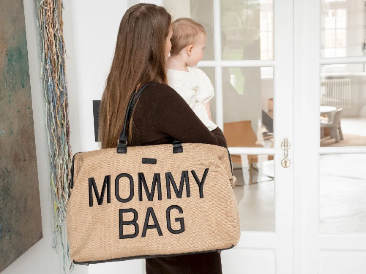 Torba Mommy Bag Raffia Look Childhome
