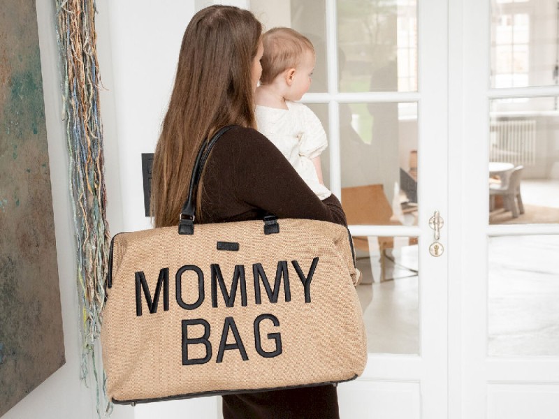 Torba Mommy Bag Raffia Look Childhome