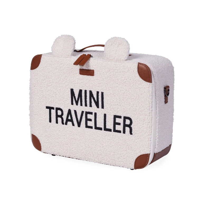 Walizka dziecięca Mini Traveller Teddy bear White Childhome