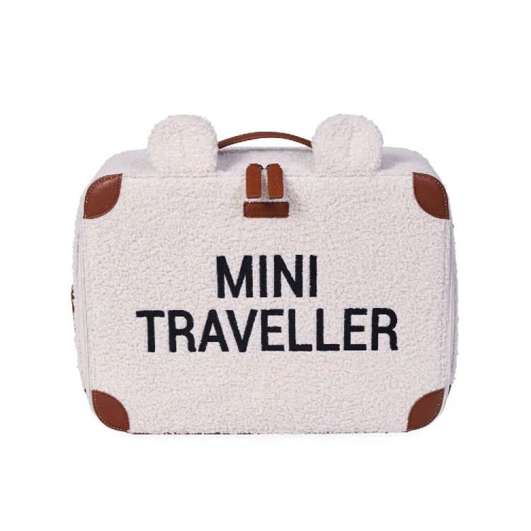 Walizka dziecięca Mini Traveller Teddy bear White Childhome