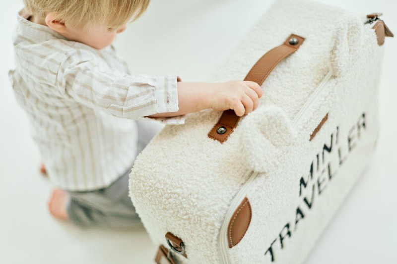 Walizka dziecięca Mini Traveller Teddy bear White Childhome
