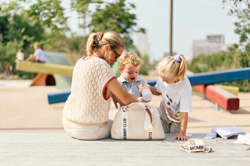 Torba do wózka Mommy Club Signature Teddy White Childhome