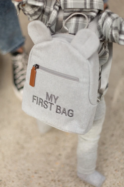 Plecak dziecięcy My First bag Kanwas Szary Childhome