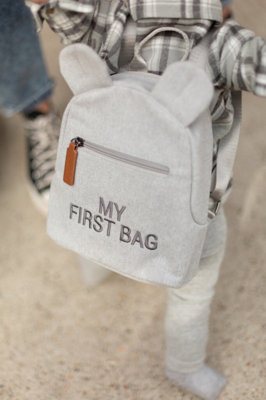 Plecak dziecięcy My First bag Kanwas Szary Childhome