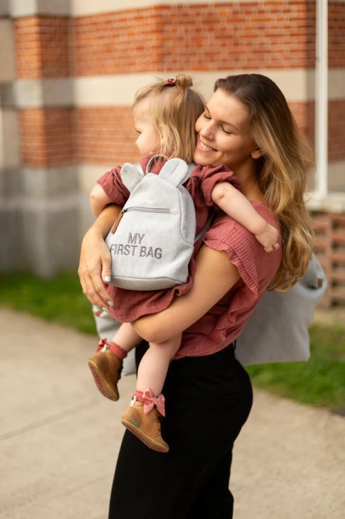 Plecak dziecięcy My First bag Kanwas Szary Childhome