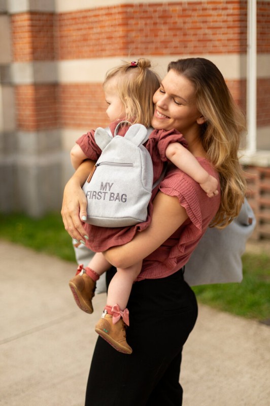 Plecak dziecięcy My First bag Kanwas Szary Childhome