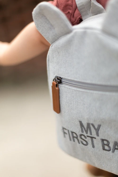Plecak dziecięcy My First bag Kanwas Szary Childhome