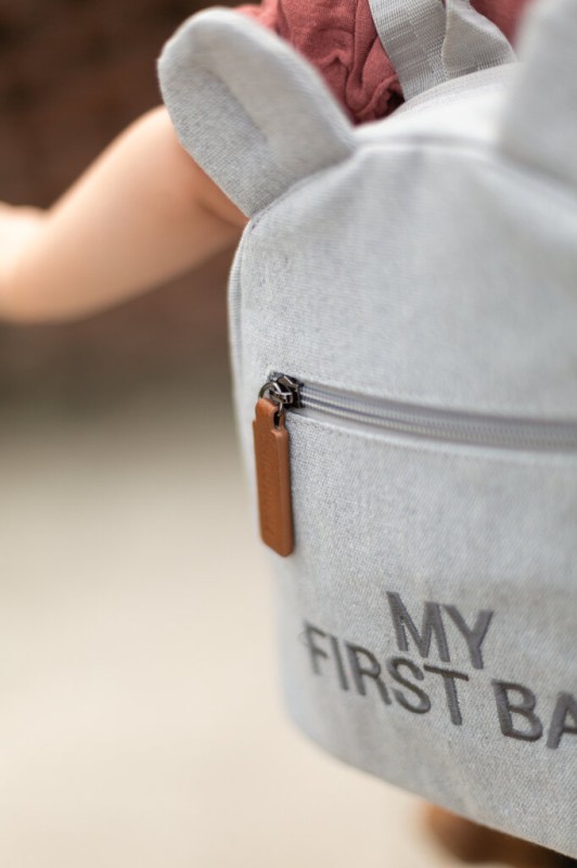 Plecak dziecięcy My First bag Kanwas Szary Childhome