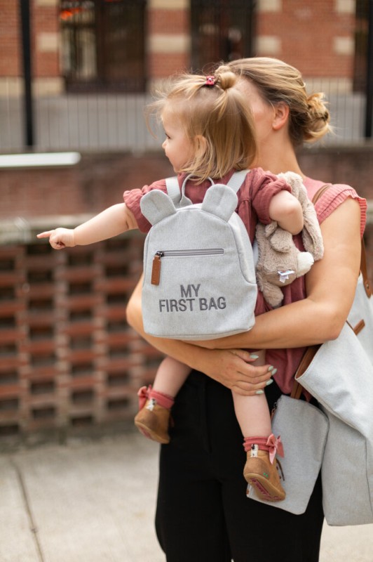 Plecak dziecięcy My First bag Kanwas Szary Childhome