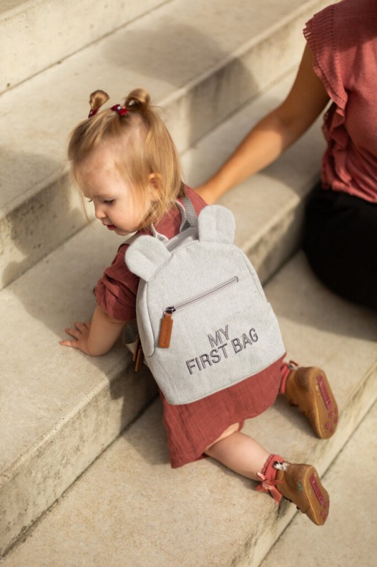 Plecak dziecięcy My First bag Kanwas Szary Childhome