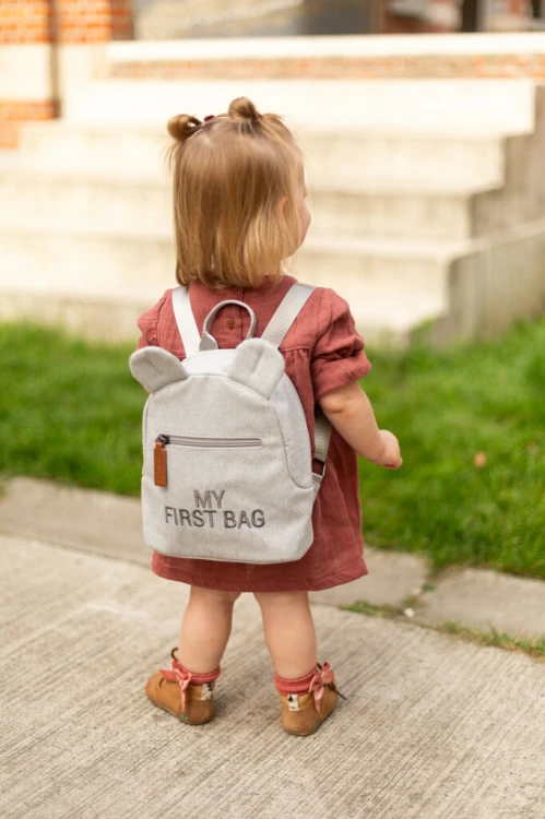 Plecak dziecięcy My First bag Kanwas Szary Childhome