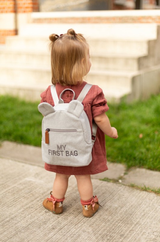 Plecak dziecięcy My First bag Kanwas Szary Childhome