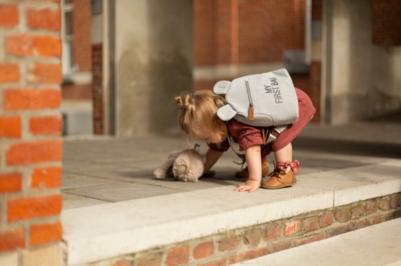 Plecak dziecięcy My First bag Kanwas Szary Childhome