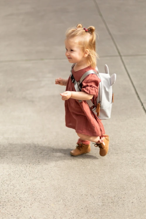 Plecak dziecięcy My First bag Kanwas Szary Childhome