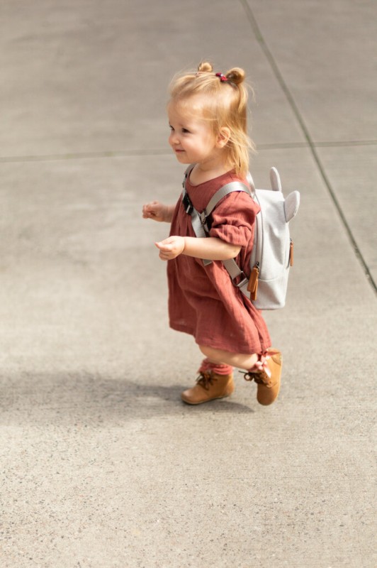 Plecak dziecięcy My First bag Kanwas Szary Childhome