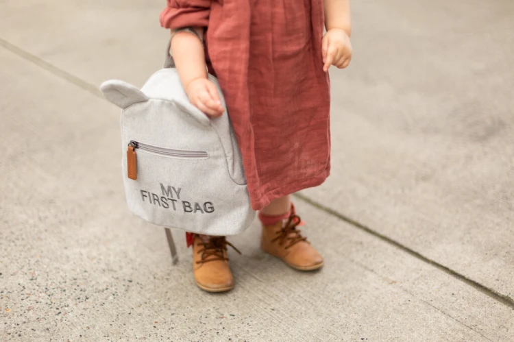 Plecak dziecięcy My First bag Kanwas Szary Childhome